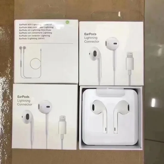 Factory Mfi Certificate Original Earphone with Mic for iPhone 14 13 12 11 Xs Xr 8 7 6s 5se Apple iPad PRO Fast Charging Data 1.2m
